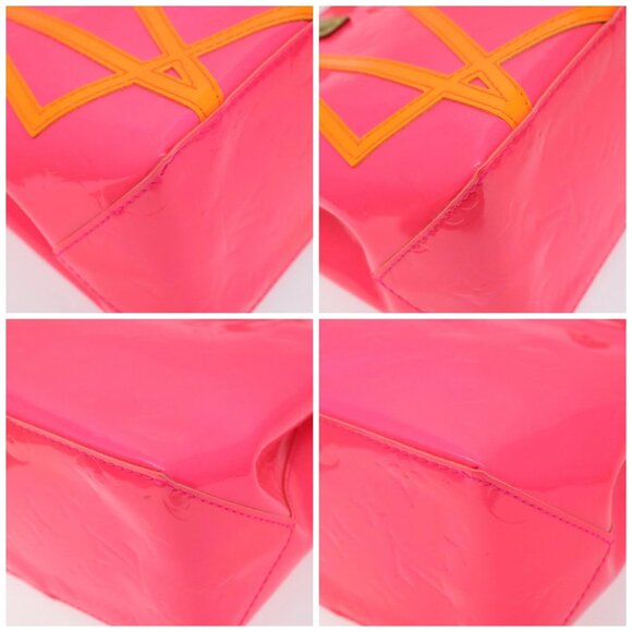 LOUIS VUITTON Monogram Vernis Fluo Reade PM Hand Bag Red M91903 Auth yk17584AV - Picture 14 of 16